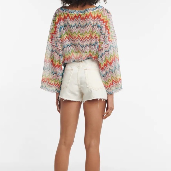 Missoni ZigZag Printed Drawstring Beach Top - Picture 2 of 11